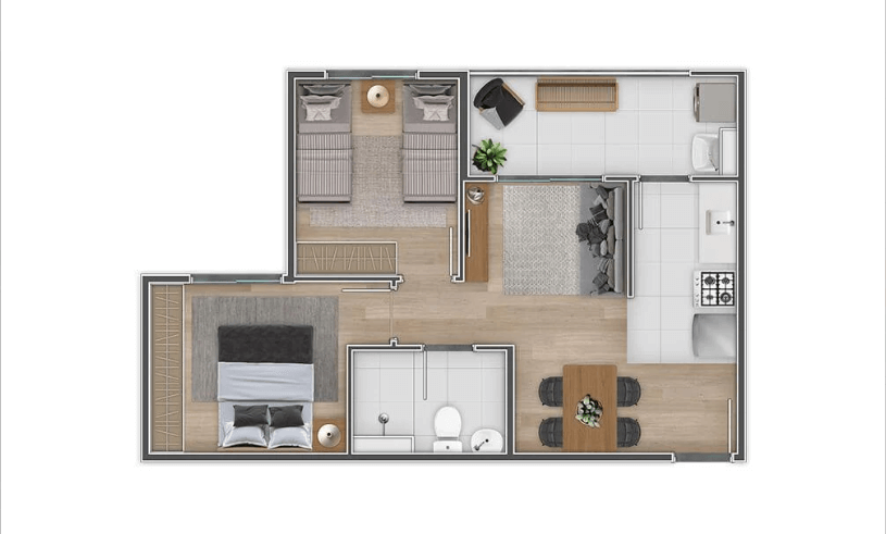 Anchieta 2 Dormitórios 45m (1)